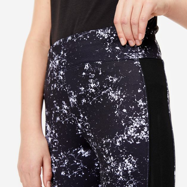 Legging s 500 girl, 14-15years/5'2"-5'4" Preta 5-6 ANOS