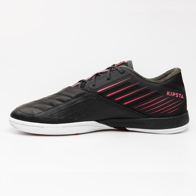 Chuteira de Futsal Ginka Pro Powerplay Edition Kipsta, cinza-escuro, 38 BR