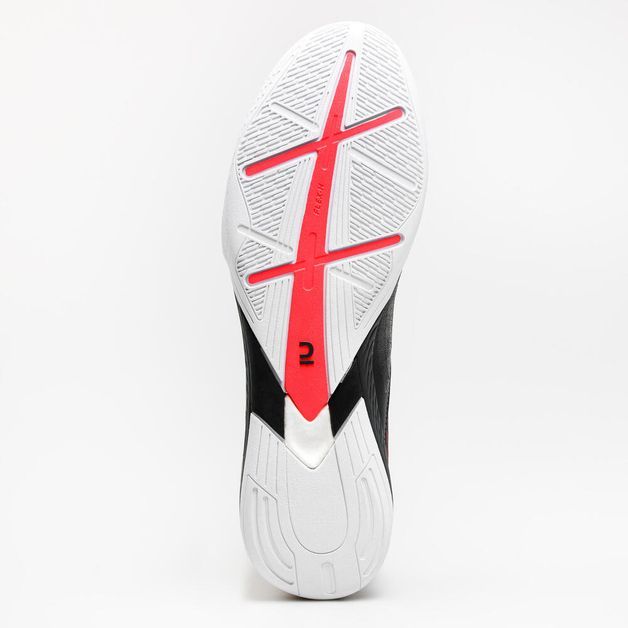 Chuteira de Futsal Ginka Pro Powerplay Edition Kipsta, cinza-escuro, 38 BR