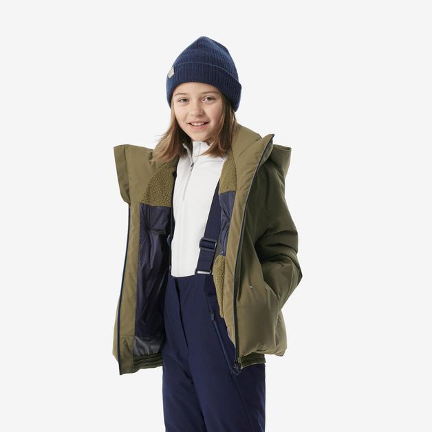 Jkt ski 500 warm kaki girl, 14 years Verde-oliva 13-14 ANOS