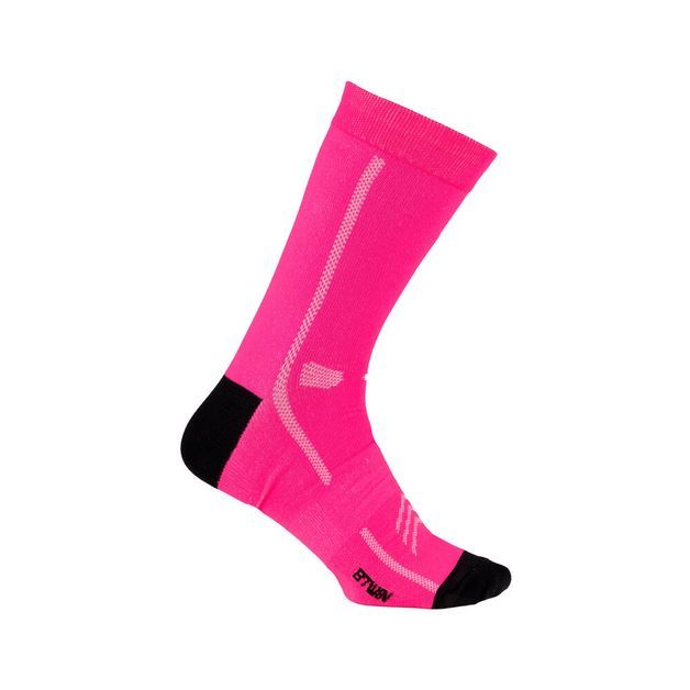 Meia para Ciclismo Road 500 Btwin, rosa, 33/36 BR