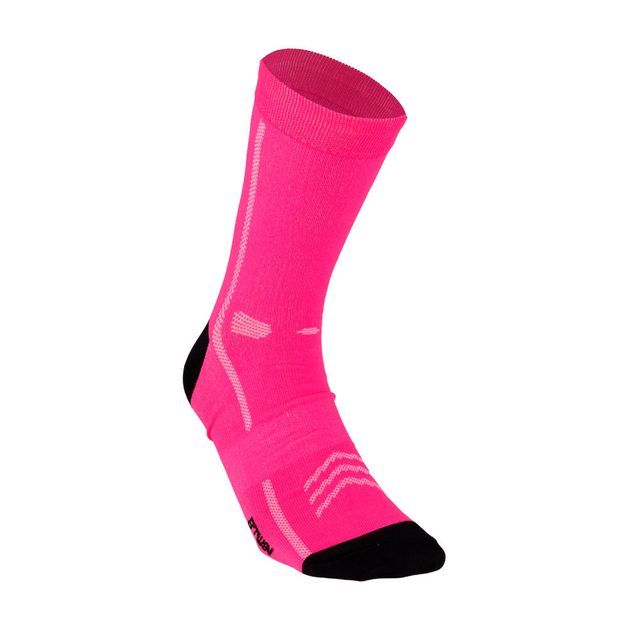 Meia para Ciclismo Road 500 Btwin, rosa, 33/36 BR