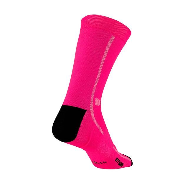 Meia para Ciclismo Road 500 Btwin, rosa, 33/36 BR