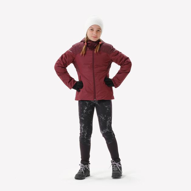 Jacket sh100 x-warm gir, 160-166cm14-15y Marrom-chocolate 12-13 ANOS