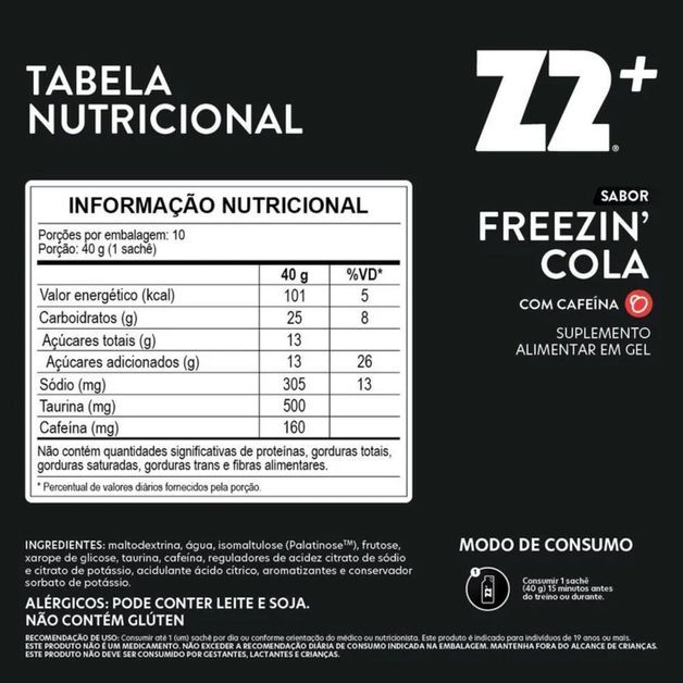 *energy gel z2 40g fz cola, no size Cola 40G
