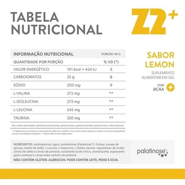 *energy gel z2 40g lime, no size Lima 40G