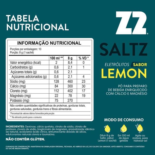 *saltz z2 lemon, no size Limao UNICO