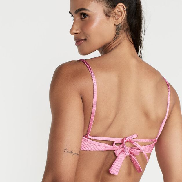 Biquíni Sutiã Meia Taça de Surf, rosa-milk, P