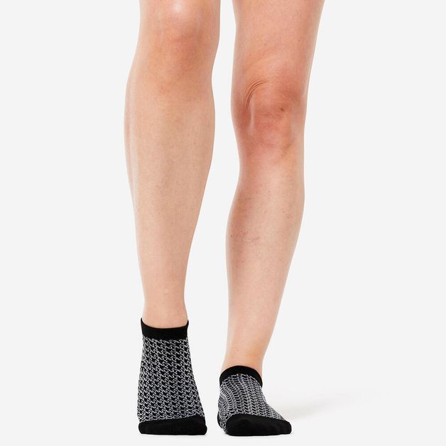 Invisible prt socks x3, uk5.5-8 eu39-42 Preta-cinza 33/36 BR