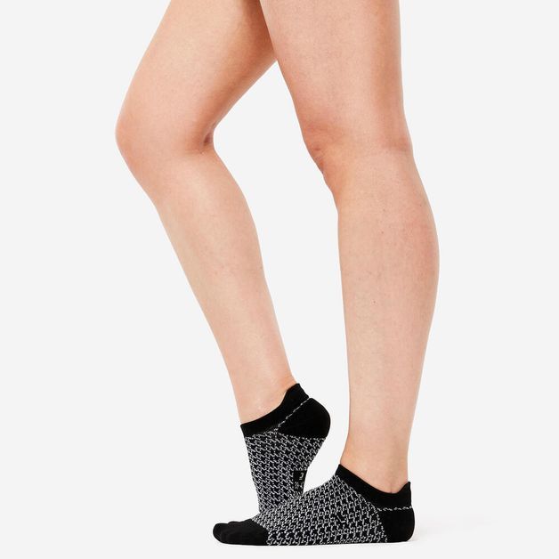 Invisible prt socks x3, uk5.5-8 eu39-42 Preta-cinza 33/36 BR