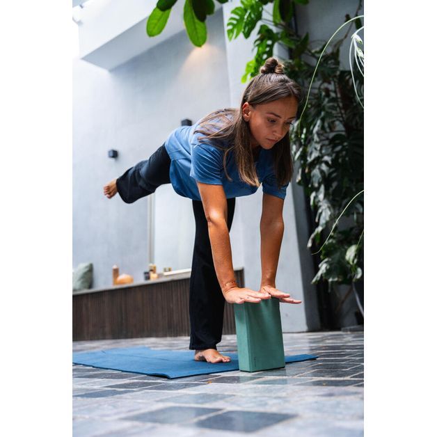 Recycled foam yoga block grey, no size Verde UNICO