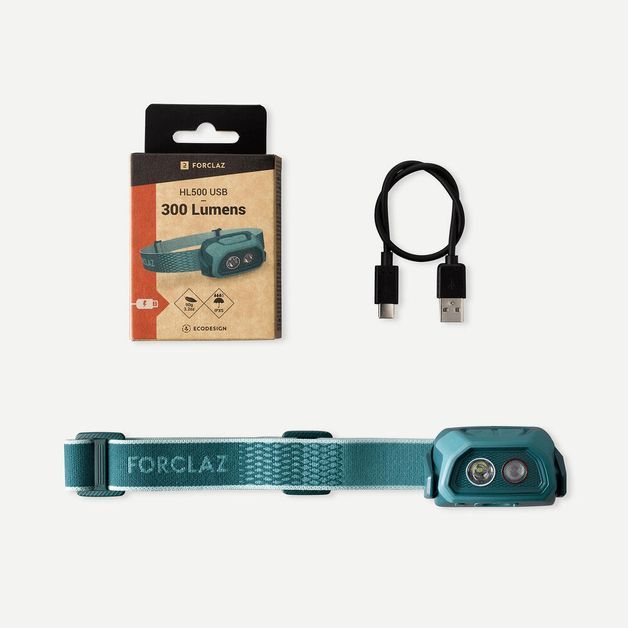 Headlamp hl500 usb v3 - 300lm t, no size Verde UNICO