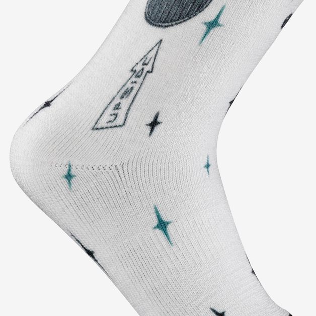 Ski socks jr print, uk 2.5-5 - eu 35-38 Branca 25/28 BR
