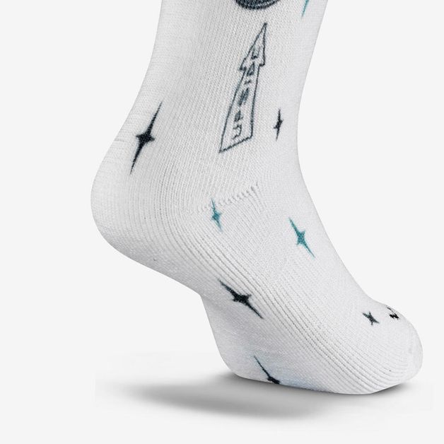 Ski socks jr print, uk 2.5-5 - eu 35-38 Branca 25/28 BR