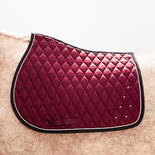 Saddle pad 500 strass deep gold, no size Roxa UNICO