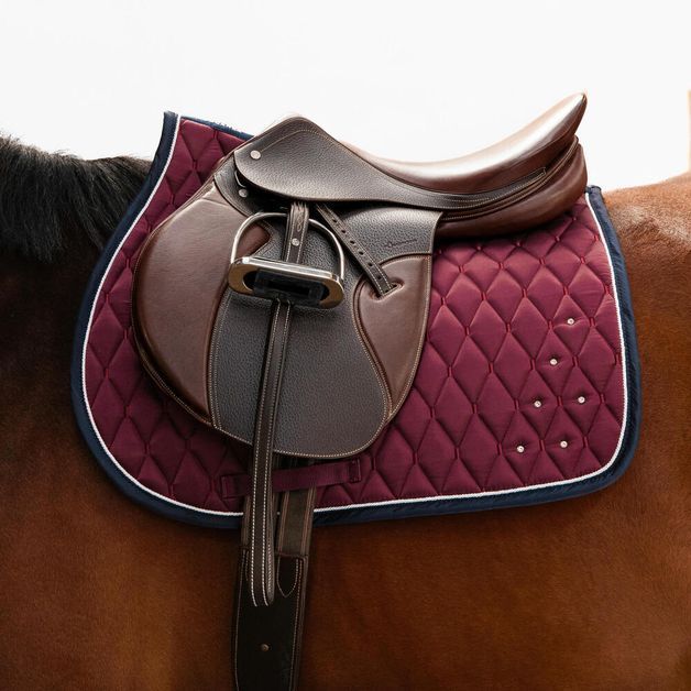 Saddle pad 500 strass deep gold, no size Roxa UNICO