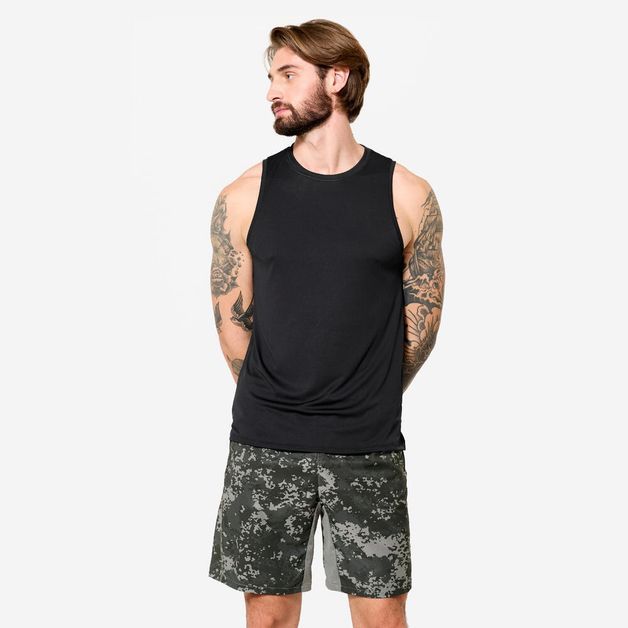 Tank cardio training 100 m khaki, xl Preta 3G