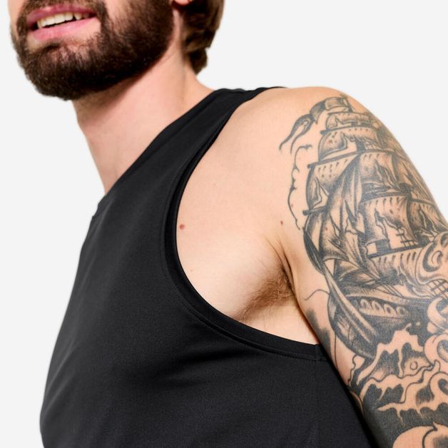 Tank cardio training 100 m khaki, xl Preta 3G
