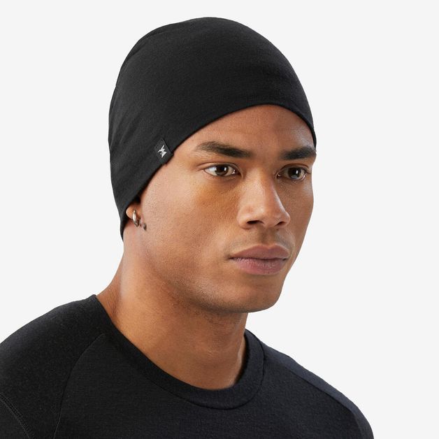 Trek 500 wool beanie bordeaux, no size Preta UNICO