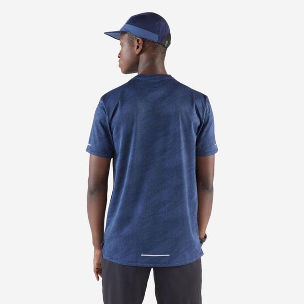 Tee shirt run dry 500 m graph beige, 2xl Azul M