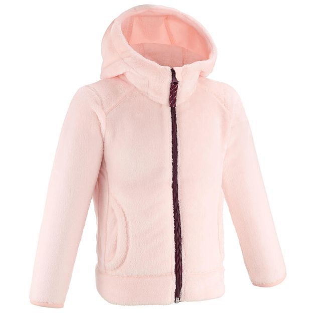 Fleece nh500 zip kid pink, 96-102cm 3-4y 5-6 ANOS