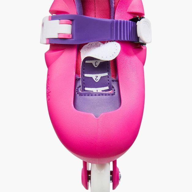 Patins Infantil Play 3 Oxelo, rosa, 26/28 BR