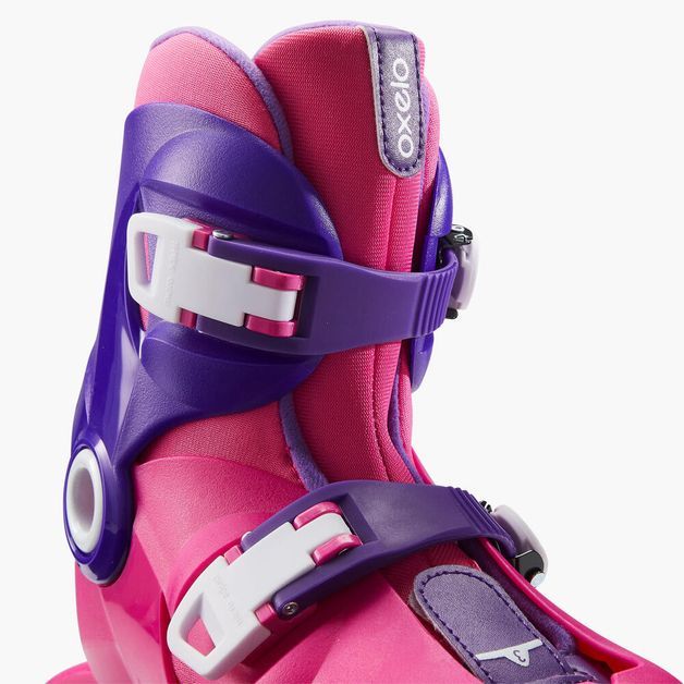 Patins Infantil Play 3 Oxelo, rosa, 26/28 BR