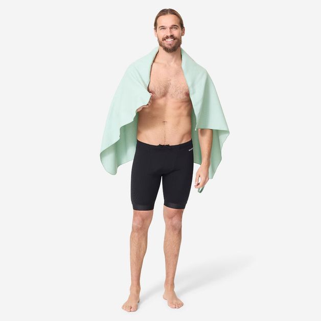 Mf l striped towel nav, no size Verde UNICO