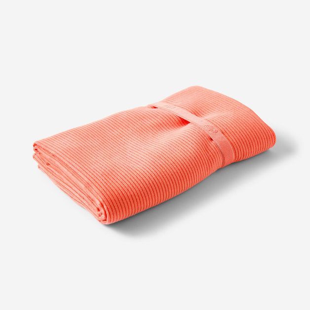 Mf l striped towel nav, no size Coral UNICO