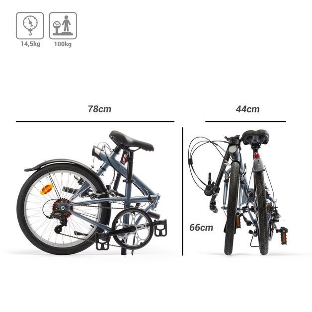 FOLDING BIKE TILT 120 GREY