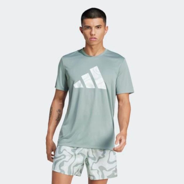 Camiseta Masculina de Corrida Run It Adiddas, verde, G
