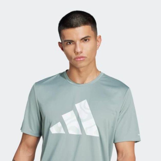 Camiseta Masculina de Corrida Run It Adiddas, verde, G