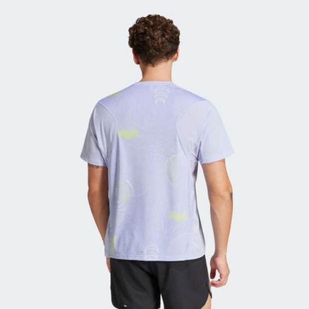 Camiseta Masculina de Corrida Unitefit Adidas, lilas, G