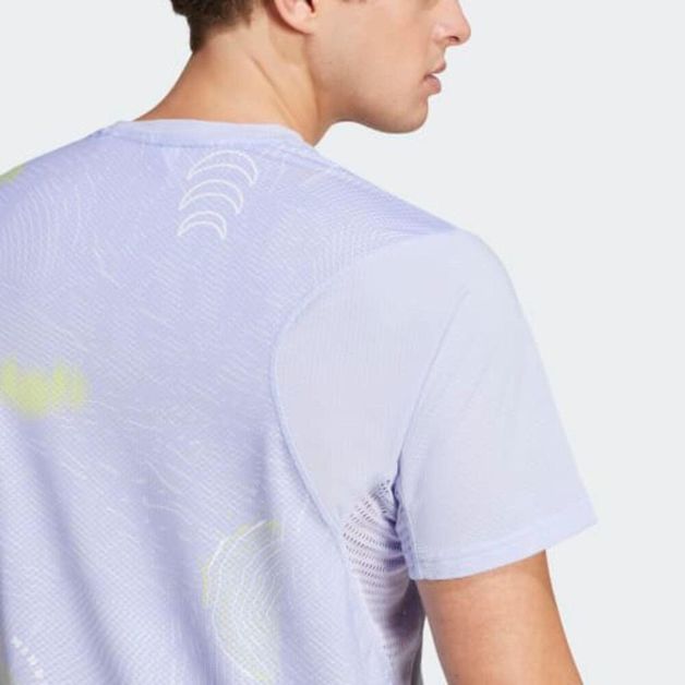 Camiseta Masculina de Corrida Unitefit Adidas, lilas, G