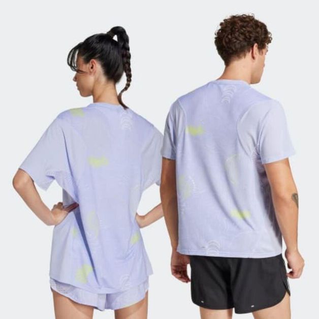 Camiseta Masculina de Corrida Unitefit Adidas, lilas, G