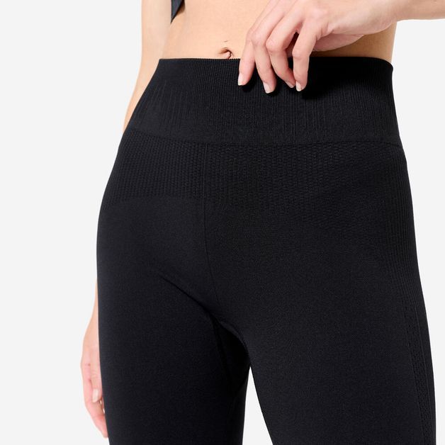 LEGGINGS 7/8 FEMININA DE YOGA SEM COSTURAS  PREMIUM, preto, G