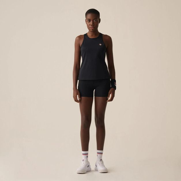 *shorts fem fila tennis basic preto, xl Preta G