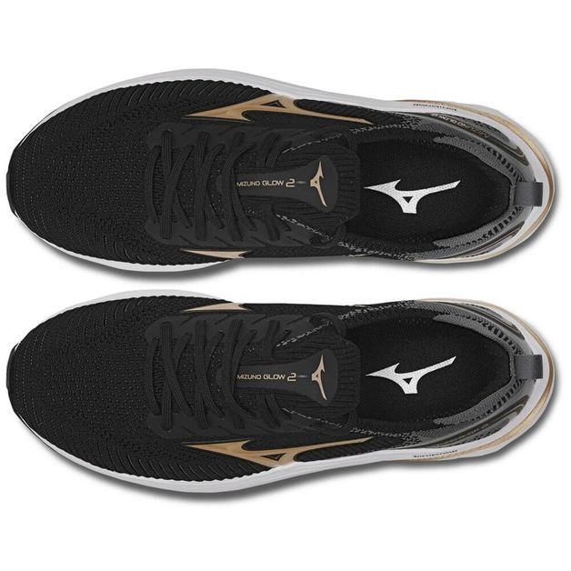 Tênis Feminino de Corrida Glow 2 Mizuno, preta, 34 BR
