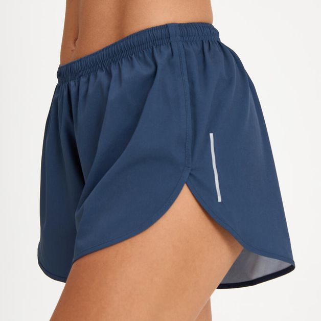 Shorts Feminino de Corrida Run Kalenji, azul, 3G