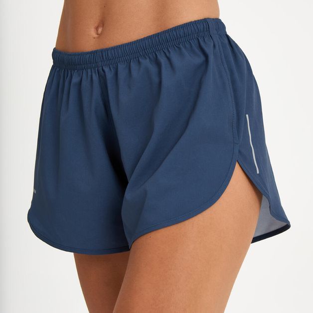 Shorts Feminino de Corrida Run Kalenji, azul, 3G