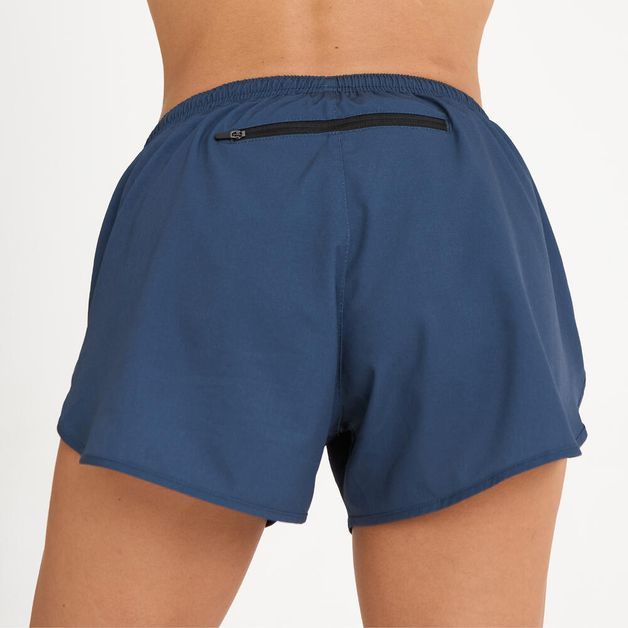 Shorts Feminino de Corrida Run Kalenji, azul, 3G