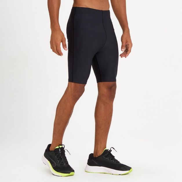 Bermuda masculina Kiprun 500 Compact, preta, 3G
