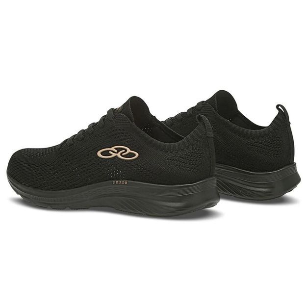 Tênis feminino de caminhada Ultraleve 130g., preto, 34