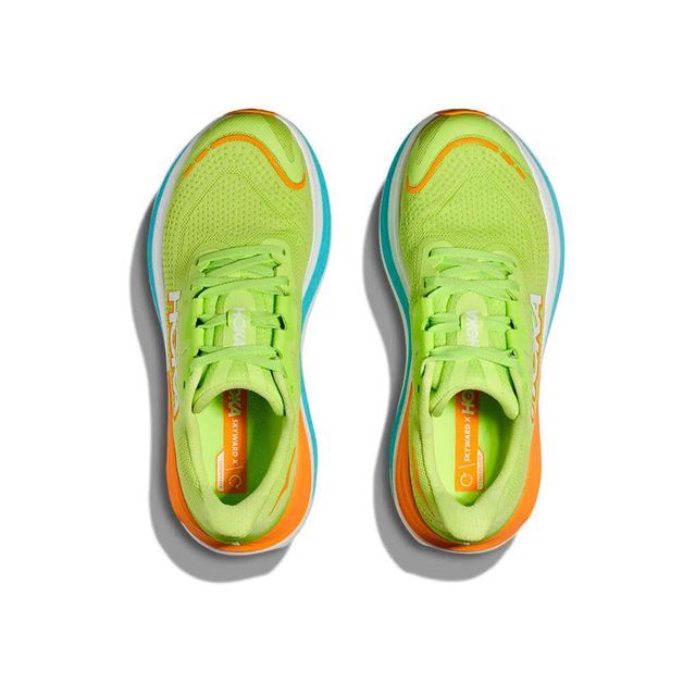 Tênis de corrida masculino Skyward X Hoka, verde, 41 BR