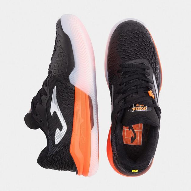 Calçado Masculino de Tennis Ace Pro Clay Joma, preto-laranja, 40 BR