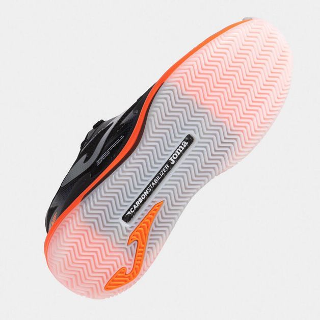 Calçado Masculino de Tennis Ace Pro Clay Joma, preto-laranja, 40 BR