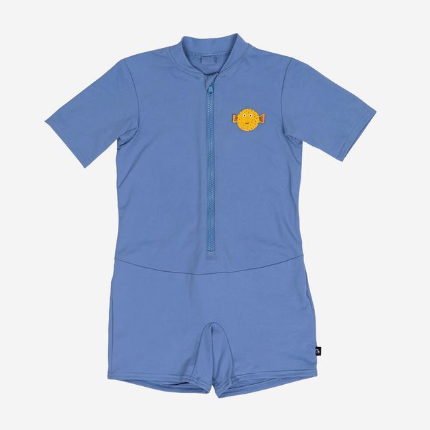 Shorty uv bb ss blue, 3-4years/3'2"-3'3" Azul 12 MESES