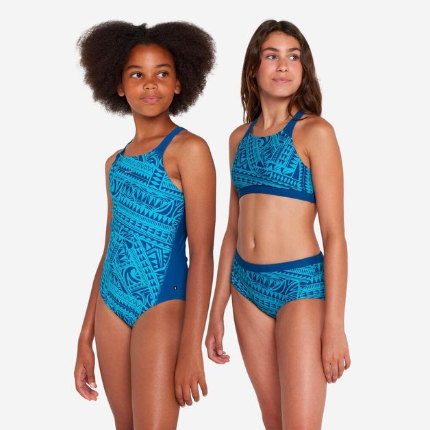 Maiô Infantil de Natação Kamyleon Nabaiji, azul, 7-8 ANOS