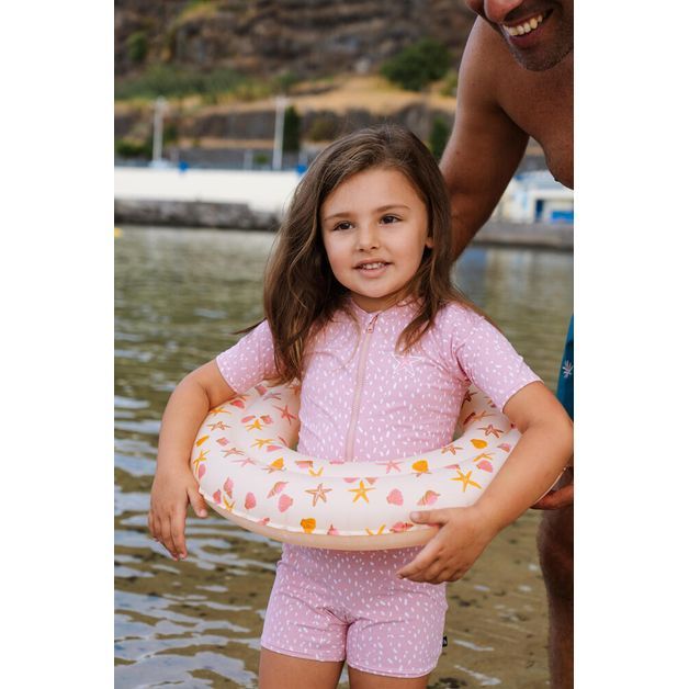 Maiô Infantil de Natação Nabaiji Null, rosa-doce-rosa, 24 MESES