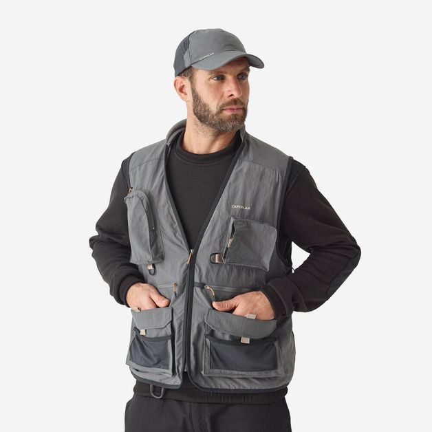 Fishing vest 500 grey, 2xl (chest 47") Cinza GG
